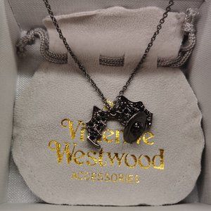 Vivienne Westwood Black Bat Necklace